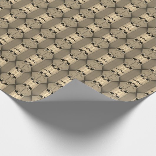 Abstract opgerolde ventilator cadeaupapier (Hoek)