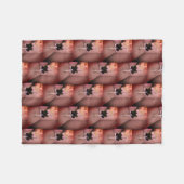 Abstract opgerolde ventilator fleece deken (Voorkant (Horizontaal))