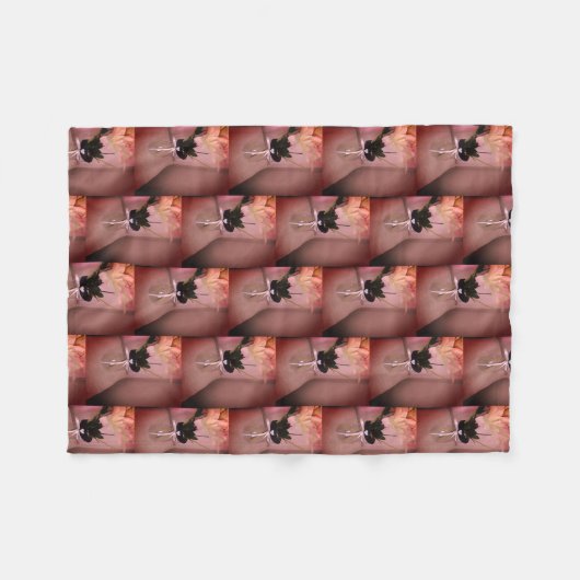 Abstract opgerolde ventilator fleece deken (Voorkant (Horizontaal))