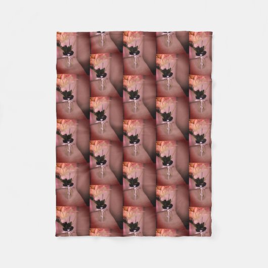 Abstract opgerolde ventilator fleece deken (Voorkant)