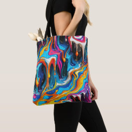 Abstract oppervlakte kunstwerk 1217 - Boodschappen Tote Bag
