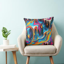 Abstract oppervlakte kunstwerk 1217 - Kussen