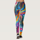 Abstract oppervlakte kunstwerk 1217 - Leggings (Achterkant)