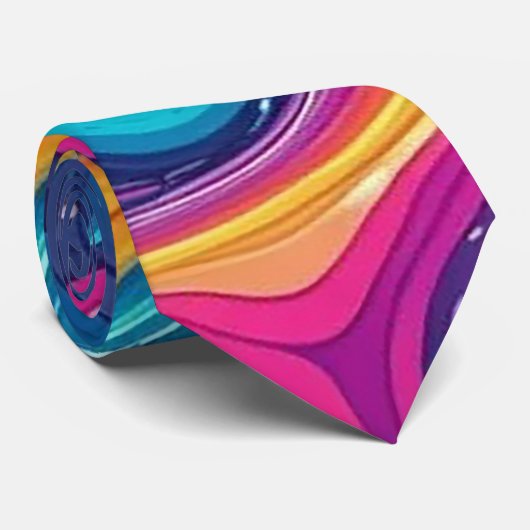 Abstract oppervlaktekunstwerk 1200 - Mannen Stropd Stropdas (Opgerold)