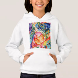 Abstract oppervlaktekunstwerk 1207 - Kind Hoodie