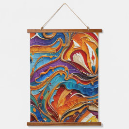 Abstract oppervlaktekunstwerk 1211 - Wandtapijt Hangend Wandkleed