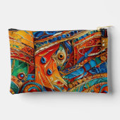 Abstract oppervlaktekunstwerk 1214 - Pouch Etui (Achterkant)