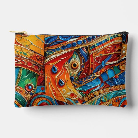 Abstract oppervlaktekunstwerk 1214 - Pouch Etui (Voorkant)