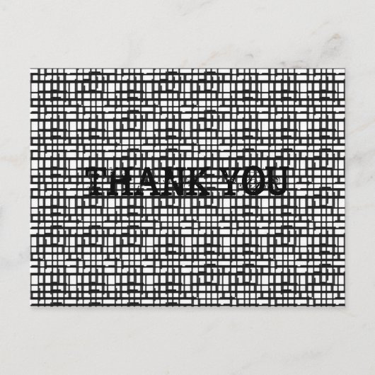 Abstract Optisch Net Dank u Briefkaarten (Voorkant)