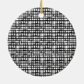 Abstract optisch rasterOrnament Keramisch Ornament (Achterkant)