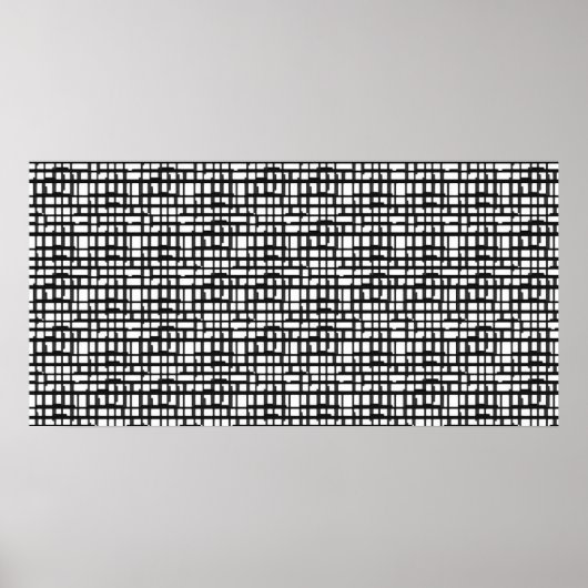 Abstract optisch rasterPoster Poster (Voorkant)