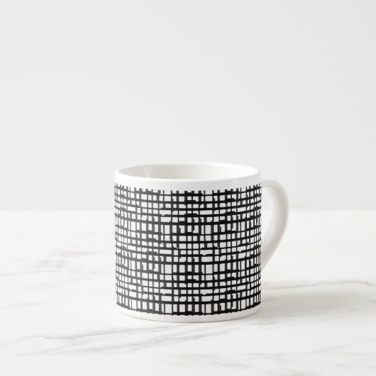 Abstract optische raster Espresso-Mok Espresso Kop (Voorkant rechts)