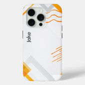 Abstract Orange Art, Modern Art Case-Mate iPhone Case (Achterkant)