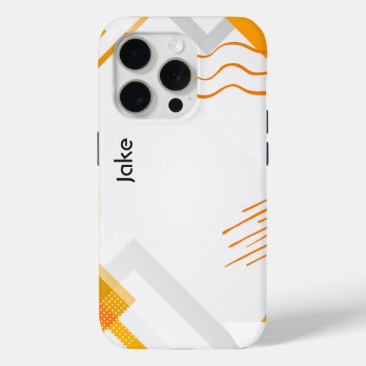 Abstract Orange Art, Modern Art Case-Mate iPhone Case (Achterkant)