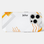 Abstract Orange Art, Modern Art Case-Mate iPhone Case (Achterkant (horizontaal))