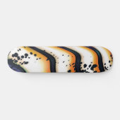 Abstract Orange Flow – Modern Bold Graphic Persoonlijk Skateboard (Horizontaal)
