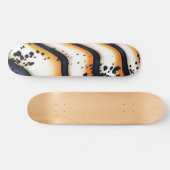 Abstract Orange Flow – Modern Bold Graphic Persoonlijk Skateboard (Horizontaal)