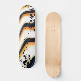 Abstract Orange Flow – Modern Bold Graphic Persoonlijk Skateboard