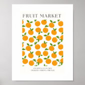 Abstract Orange Market Kitchen Print (Voorkant)