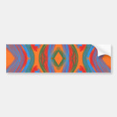 Abstract Oranje Bumpersticker (Voorkant)