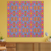 Abstract Oranje Canvas Afdruk (Insitu (Woonkamer))