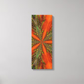 Abstract Oranje en groen patroon Canvas Afdruk (Voorkant)