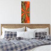 Abstract Oranje en groen patroon Canvas Afdruk (Insitu (Slaapkamer))