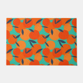Abstract Oranje fruitpatroon Deurmat (Voorkant)