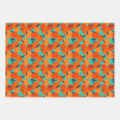 Abstract Oranje fruitpatroon Inpakpapier Vel (Voorkant)