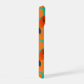 Abstract Oranje fruitpatroon iPhone 15 Case (Rechterkant)
