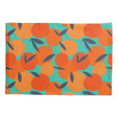 Abstract Oranje fruitpatroon Kussensloop (Achterkant-Links)