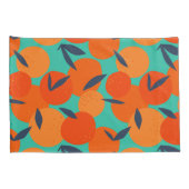 Abstract Oranje fruitpatroon Kussensloop (Achterkant-Rechts)