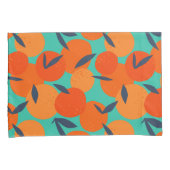 Abstract Oranje fruitpatroon Kussensloop (Voorkant-Rechts)