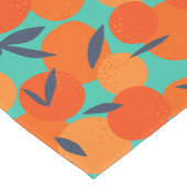 Abstract Oranje fruitpatroon Medium Tafelloper (Hoek)