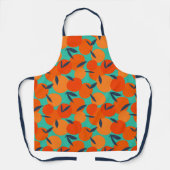 Abstract Oranje fruitpatroon Schort (Voorkant)