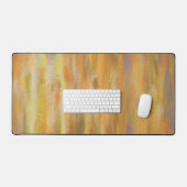 Abstract Oranje Geel Bureaumat (Keyboard & Muis)