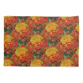 Abstract Oranje Geel Groen Patroon Kussensloop (Achterkant)