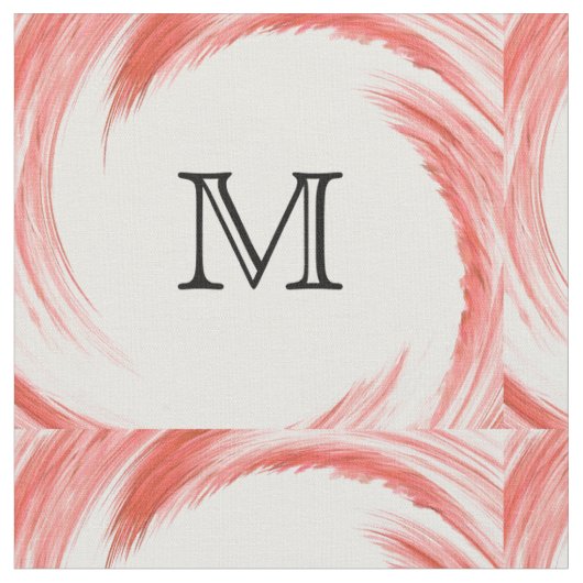 Abstract Oranje ijzermonogram Stof (Close Up)