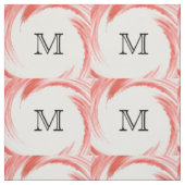Abstract Oranje ijzermonogram Stof (Swatch)