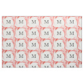 Abstract Oranje ijzermonogram Stof (Fat Quarter)