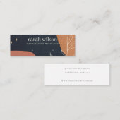 Abstract Oranje  lanaystaarbeeldscherm Mini Visitekaartje (Voorkant / Achterkant)