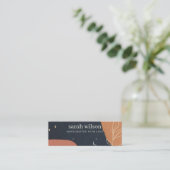 Abstract Oranje  lanaystaarbeeldscherm Mini Visitekaartje (Staand voorkant)