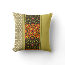 Abstract Oranje met Tropisch Chartreuse Green Taup