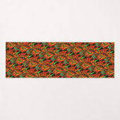 Abstract Oranje ontwerp voor groene vormen Yogamat (Voorkant (horizontaal))