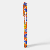 Abstract Oranje Paisley Pattern Case-Mate iPhone Case (Achterkant / Links)