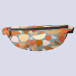 Abstract Oranje perzikpatroon Heuptasje<br><div class="desc">Modern sinaasappel,  perzik en zee schuim abstract patroon. Originele kunst van Nic Squirrell.</div>