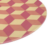 Abstract Oranje rode kubus patroon Snijplank (Hoek)