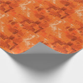 Abstract oranje schilderij cadeaupapier (Hoek)