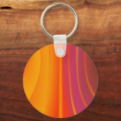 Abstract Oranje Sleutelhanger (Voorkant)