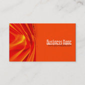 Abstract Oranje verticaal Visitekaartje (Achterkant)